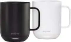 Ember heated Coffee cups black and white