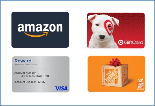 General Shopping gift cards