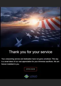 Veterans day template - THANK YOU FOR YOUR SERVICE