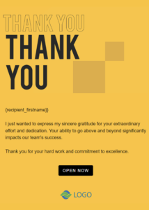 Thank you Project in Yellow