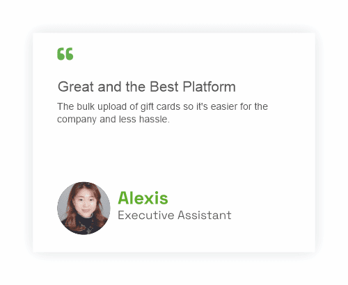 Review by Alexis - Great and the Best Incentive Platform